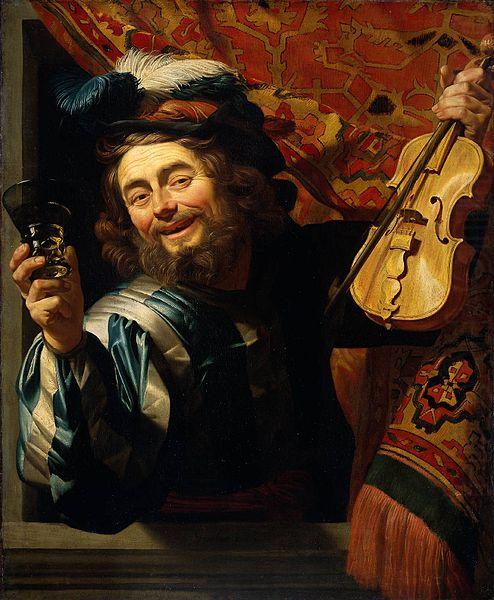 Gerrit van Honthorst Merry Fiddler china oil painting image